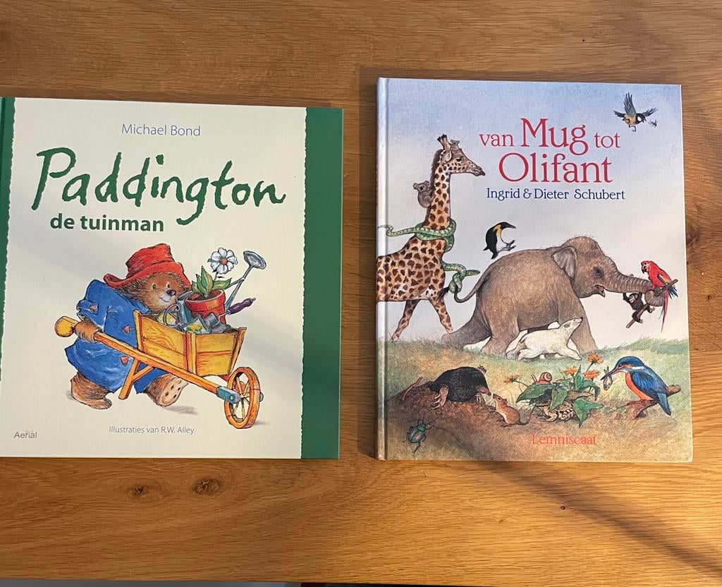 Paddington & Van Mug tot Olifant - Twee leuke kinderboeken, Ophalen of Verzenden, Zo goed als nieuw, Uitklap-, Voel- of Ontdekboek