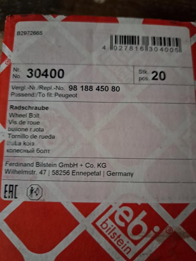 20 Wielbouten Peugeot - Nieuw of Gebruikt, Ophalen of Verzenden, Gebruikt, Peugeot