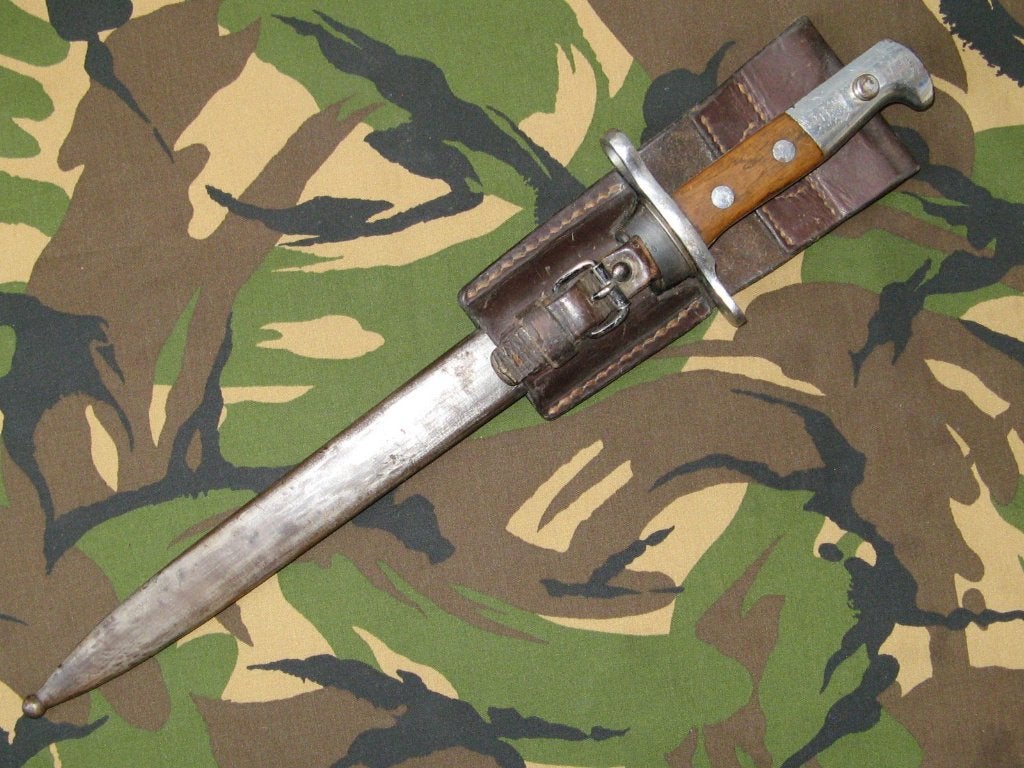 Bajonet M1918 Zwitserland - Swiss Army Leger Combat, Ophalen of Verzenden, Landmacht, Overige gebieden, Mes of Dolk