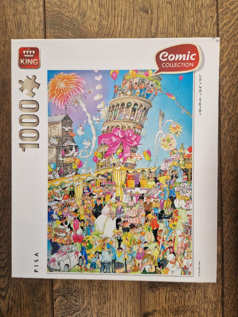 King puzzel Pisa 1000 stukjes, Ophalen of Verzenden, 500 t/m 1500 stukjes, Zo goed als nieuw