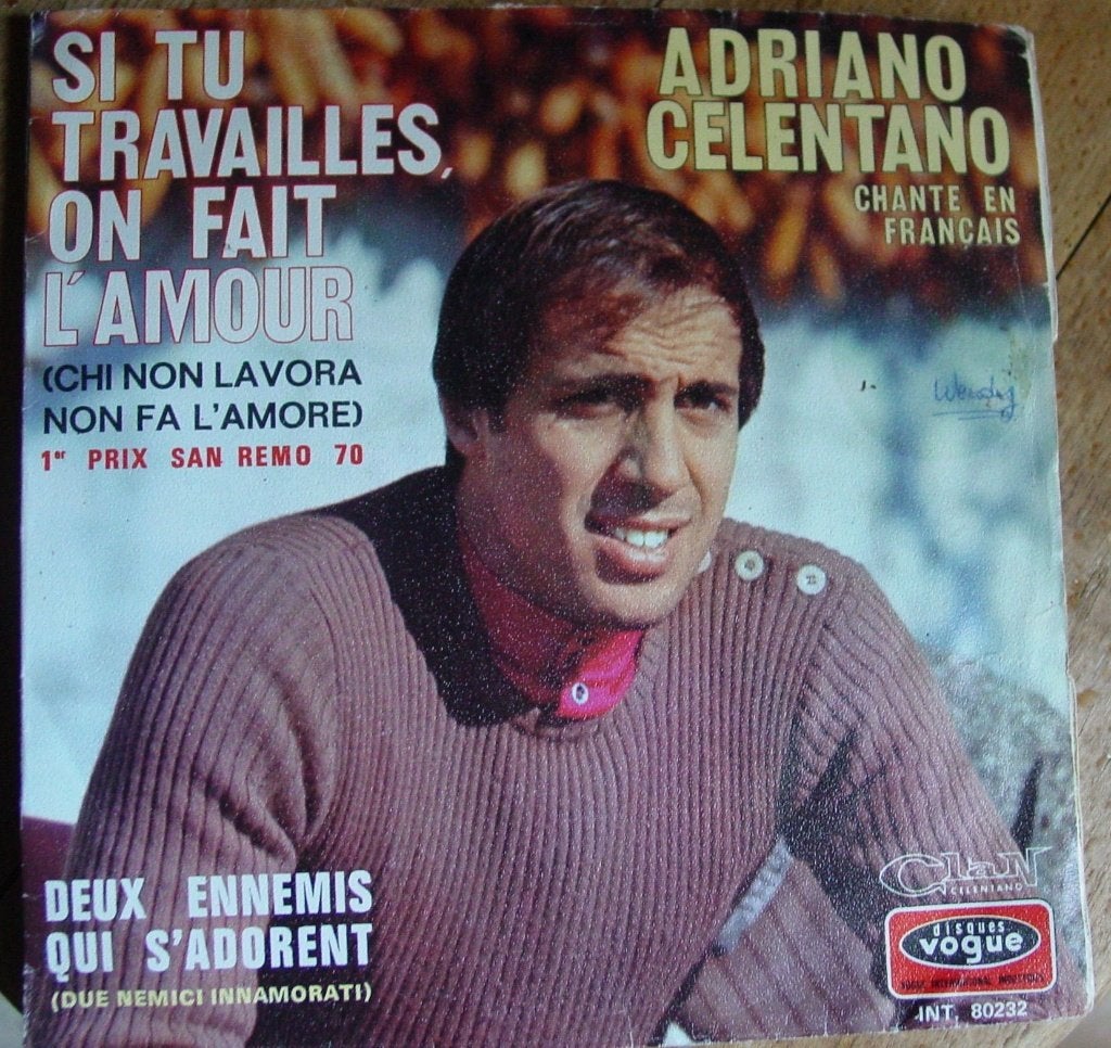 45T 7INCH VINYL SINGLE ADRIANO CELENTANO, Ophalen of Verzenden, Zo goed als nieuw, Pop
