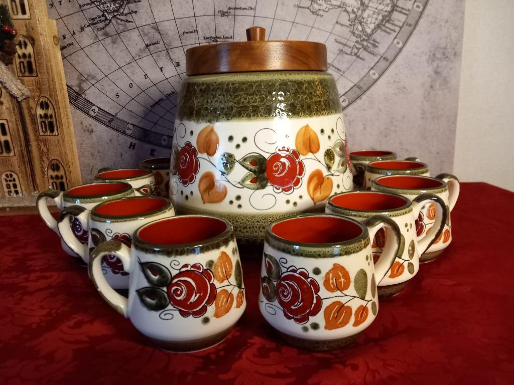 Vintage SMF Schramberg 'Tirol' Bowleset – Perfecte Staat, Antiek en Kunst, Antiek | Keramiek en Aardewerk, Ophalen of Verzenden
