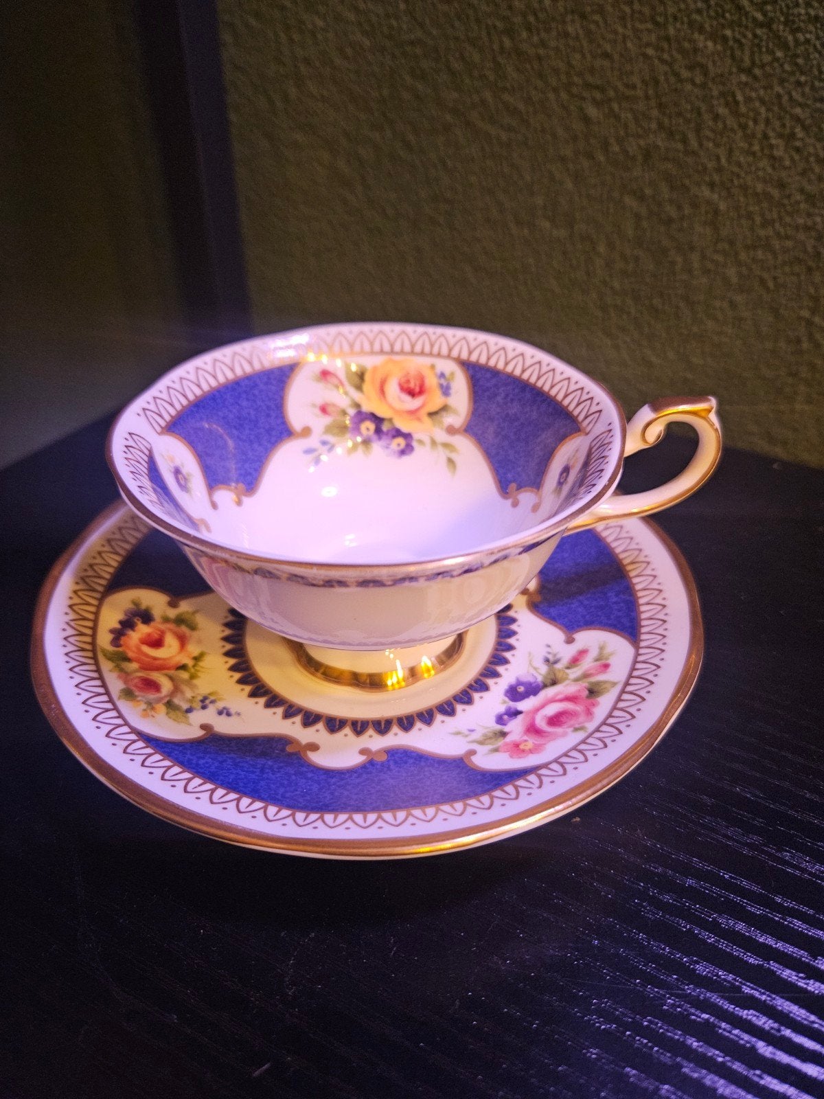 Queen's Fine Bone China kop en schotel - Langham, Ophalen