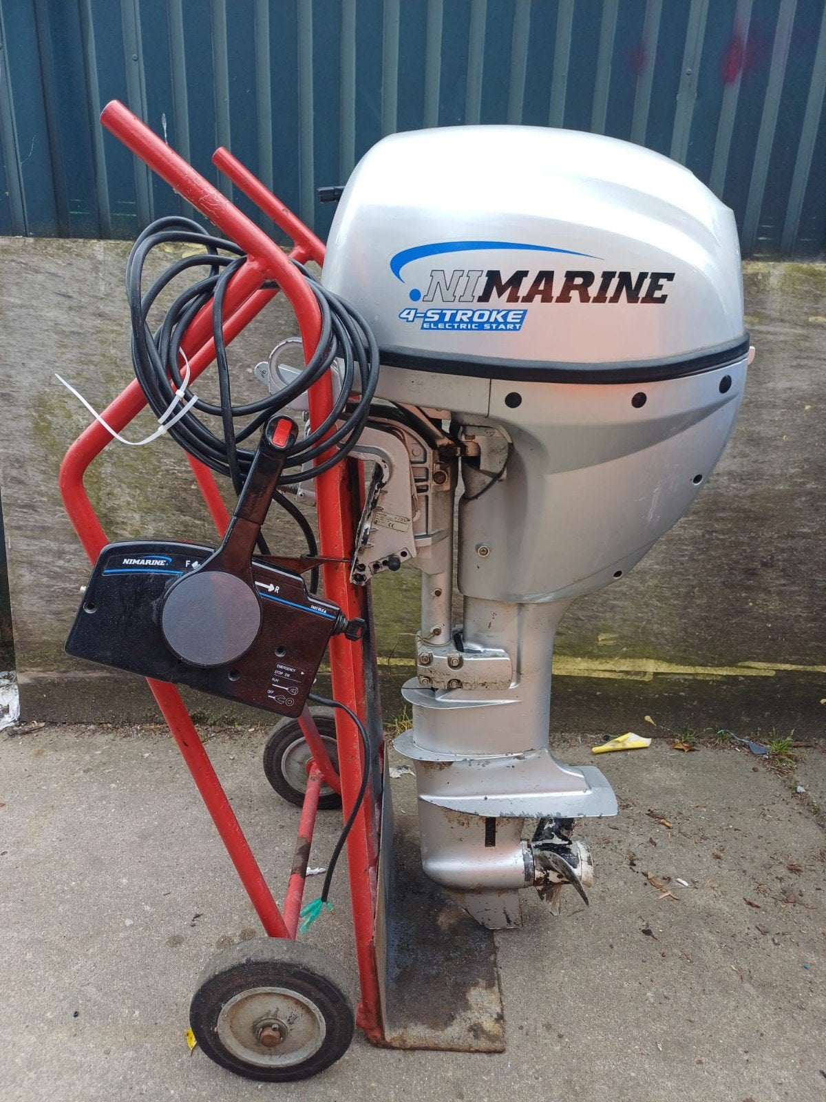 Nimarine 15 pk 4 takt langstaart elektriche start, Ophalen, 10 tot 30 pk, Gebruikt, Viertaktmotor
