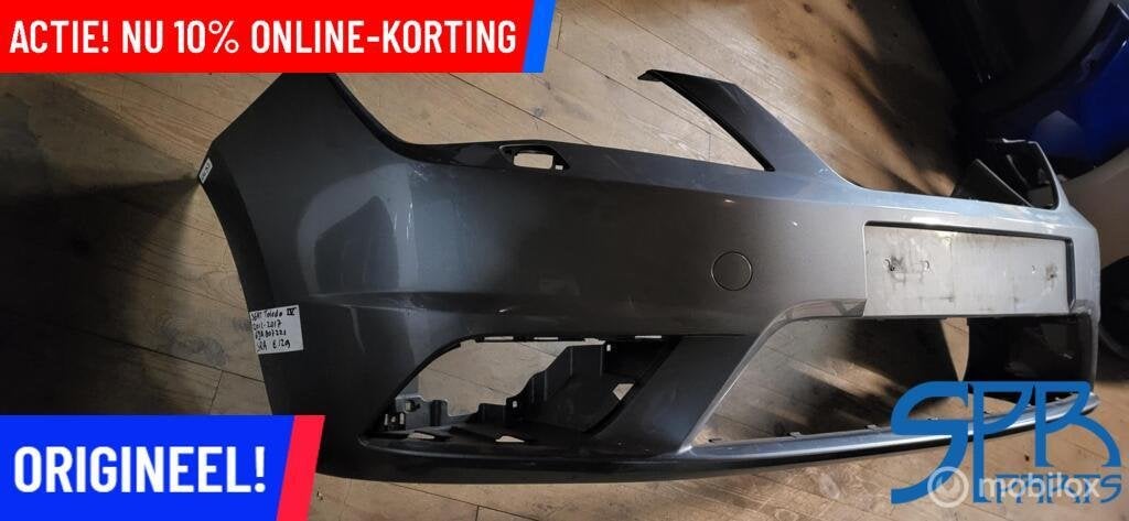 VOORBUMPER SEAT TOLEDO 4 NH 2013-2018 Voor BUMPER 6JA807221, Gebruikt, Ophalen of Verzenden, Seat, Seat