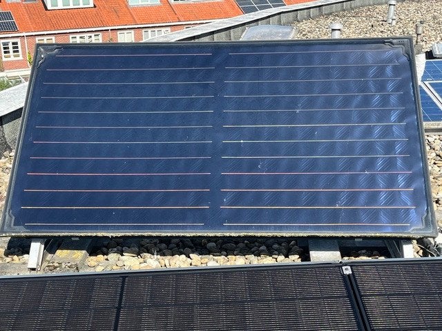 zonneboiler en vat, compleet met installeringsinstructie, Doe-het-zelf en Verbouw, Ophalen, Gebruikt, 100 liter of meer, Boiler