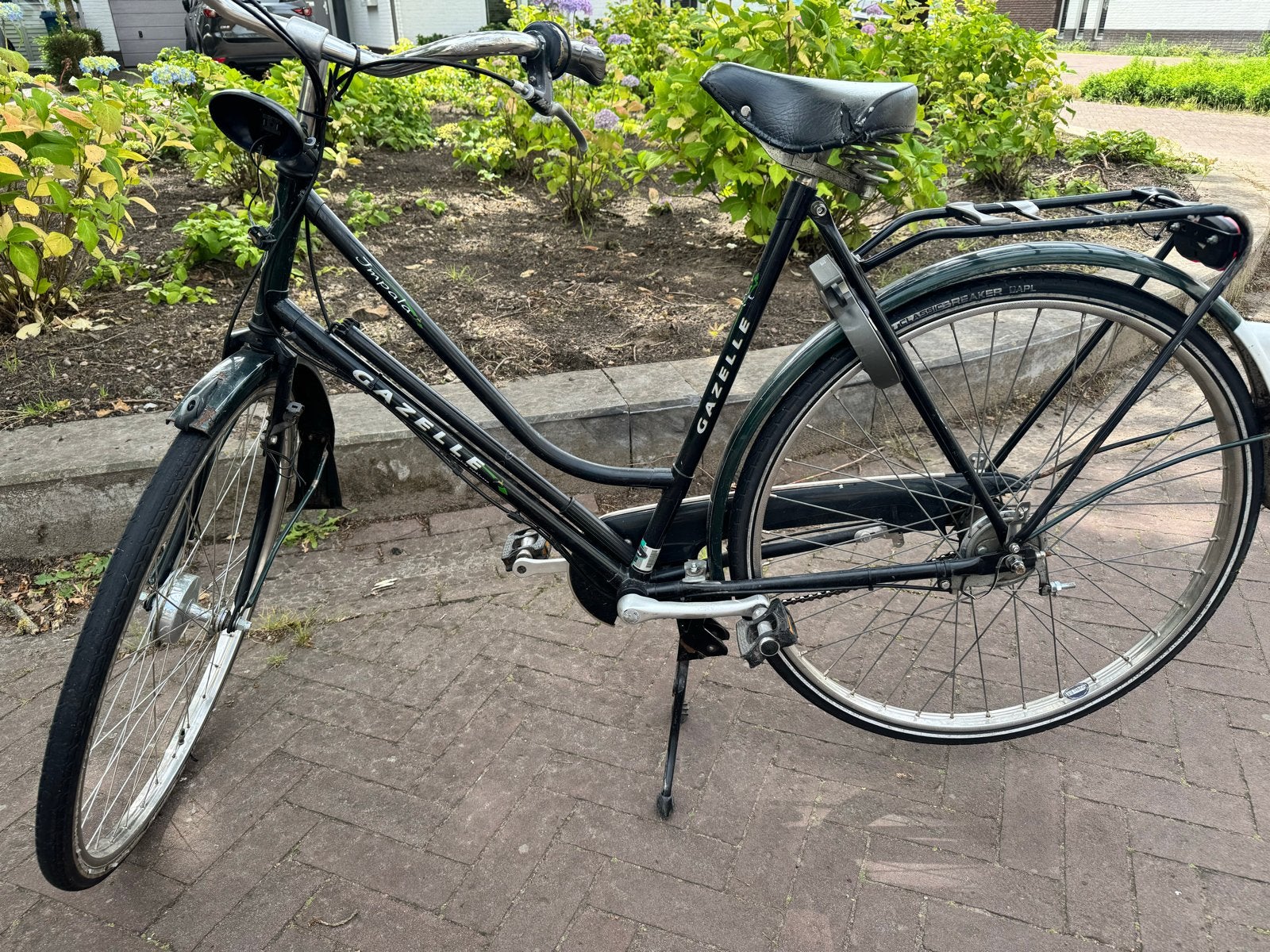 Gazelle Impala Damesfiets - Groen, Gebruikt, Ophalen, Terugtraprem, Versnellingen, Gazelle