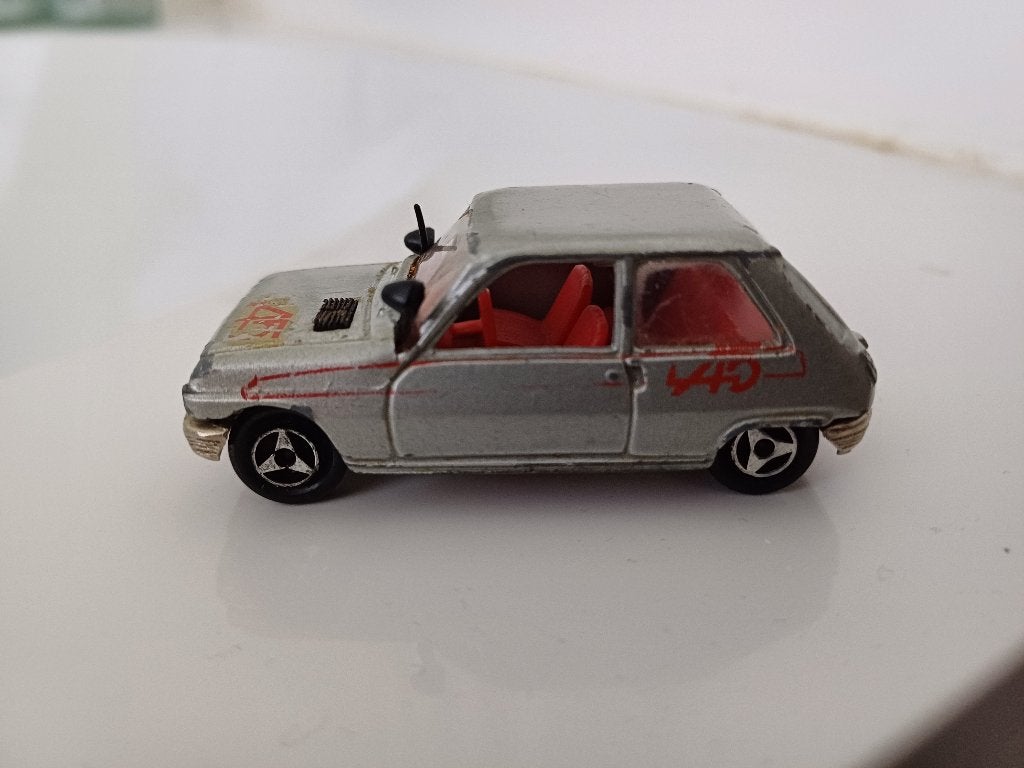 majorette Renault 5 zilver, Ophalen of Verzenden, Gebruikt, Auto, Majorette