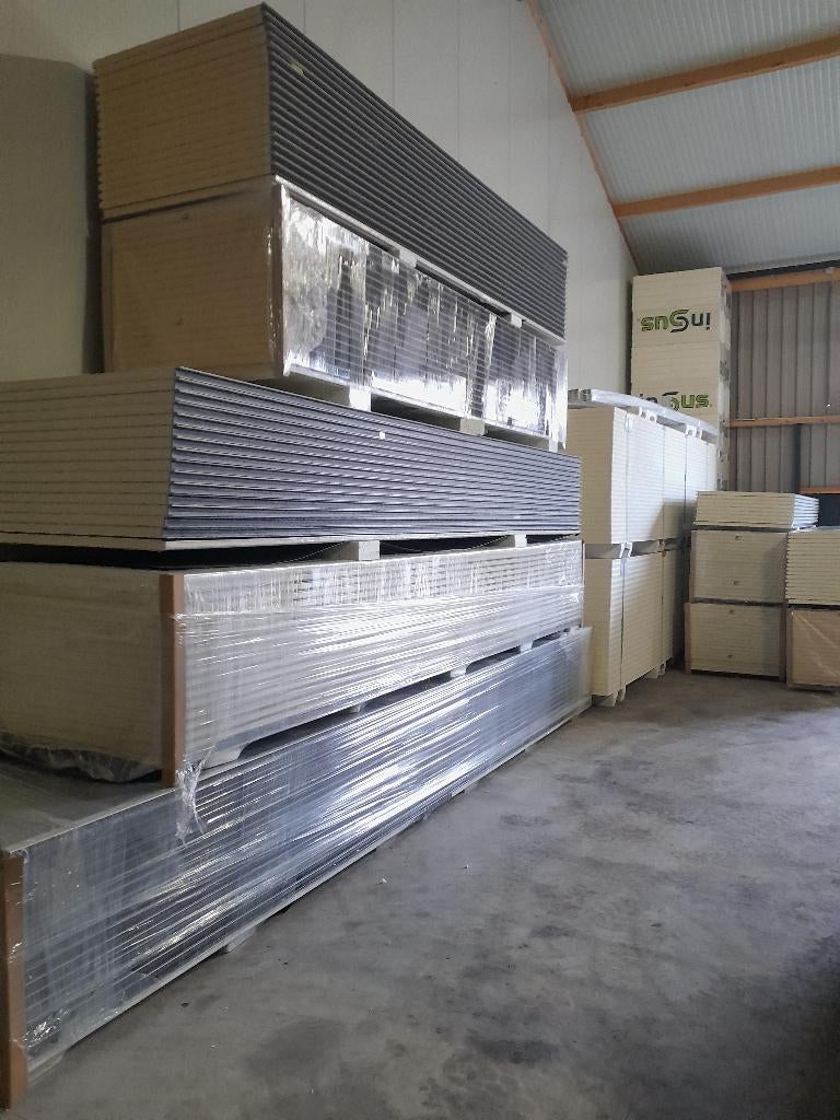 sandwichpanelen uit voorraad leverbaar, bezorgen mogelijk!, 20 tot 50 mm, Nieuw, Ophalen of Verzenden