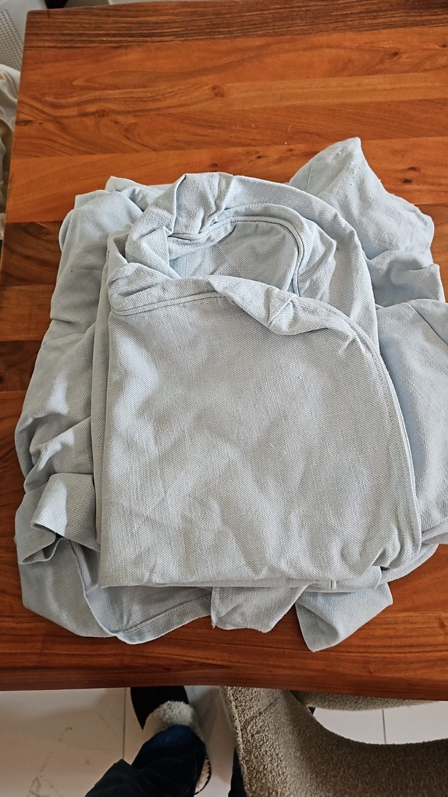 IKEA Ektorp fauteuil hoes - Baby blauw, Ophalen of Verzenden, Gebruikt