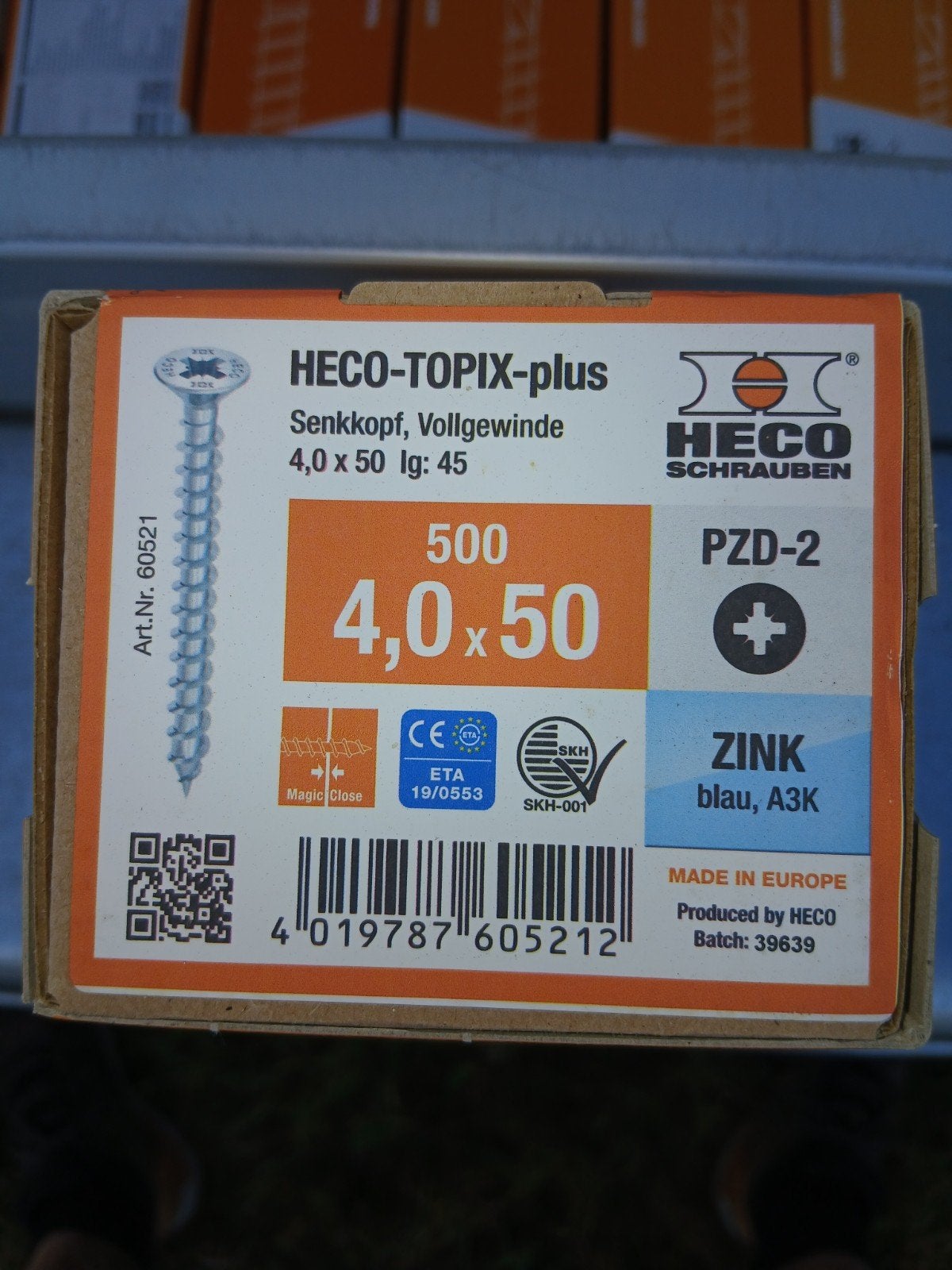 HECO-TOPIX-plus schroeven 4,0 x 50 mm, 500 stuks, Ophalen of Verzenden, Nieuw, Minder dan 50 mm, Schroeven