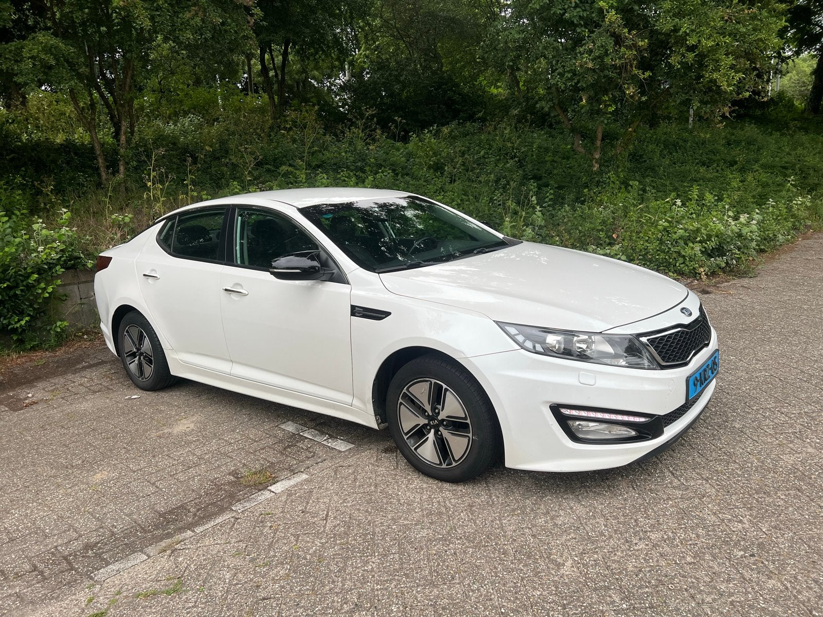 Kia Optima 2.0 CVVT Hybrid - Taxi klaar met MDT, Parkeersensor, 4 cilinders, Optima, Wit
