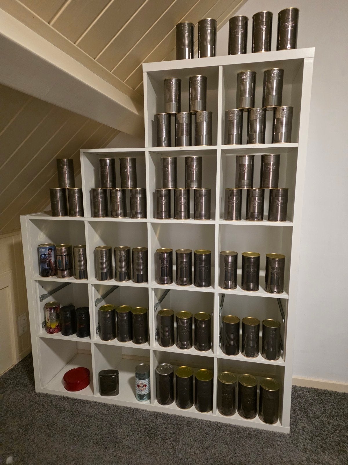 Grote collectie originele Jean Paul Gaultier blikken, Verzamelen, Blikken, Ophalen, Gebruikt, Overige, Overige merken