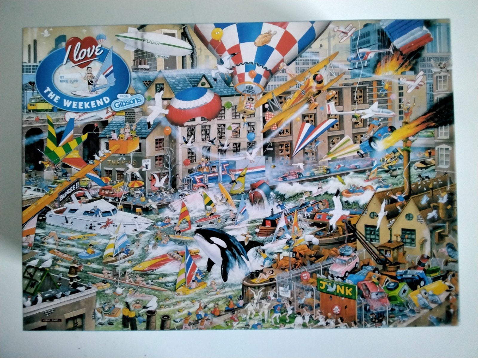 Gibsons 'I Love The Weekend' Legpuzzel, Ophalen of Verzenden, 500 t/m 1500 stukjes, Gebruikt, Legpuzzel