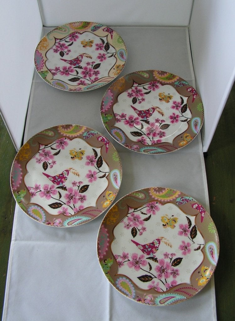 4 Dinerborden Xenos, Gebruikt, ., Ophalen of Verzenden, Bord(en)