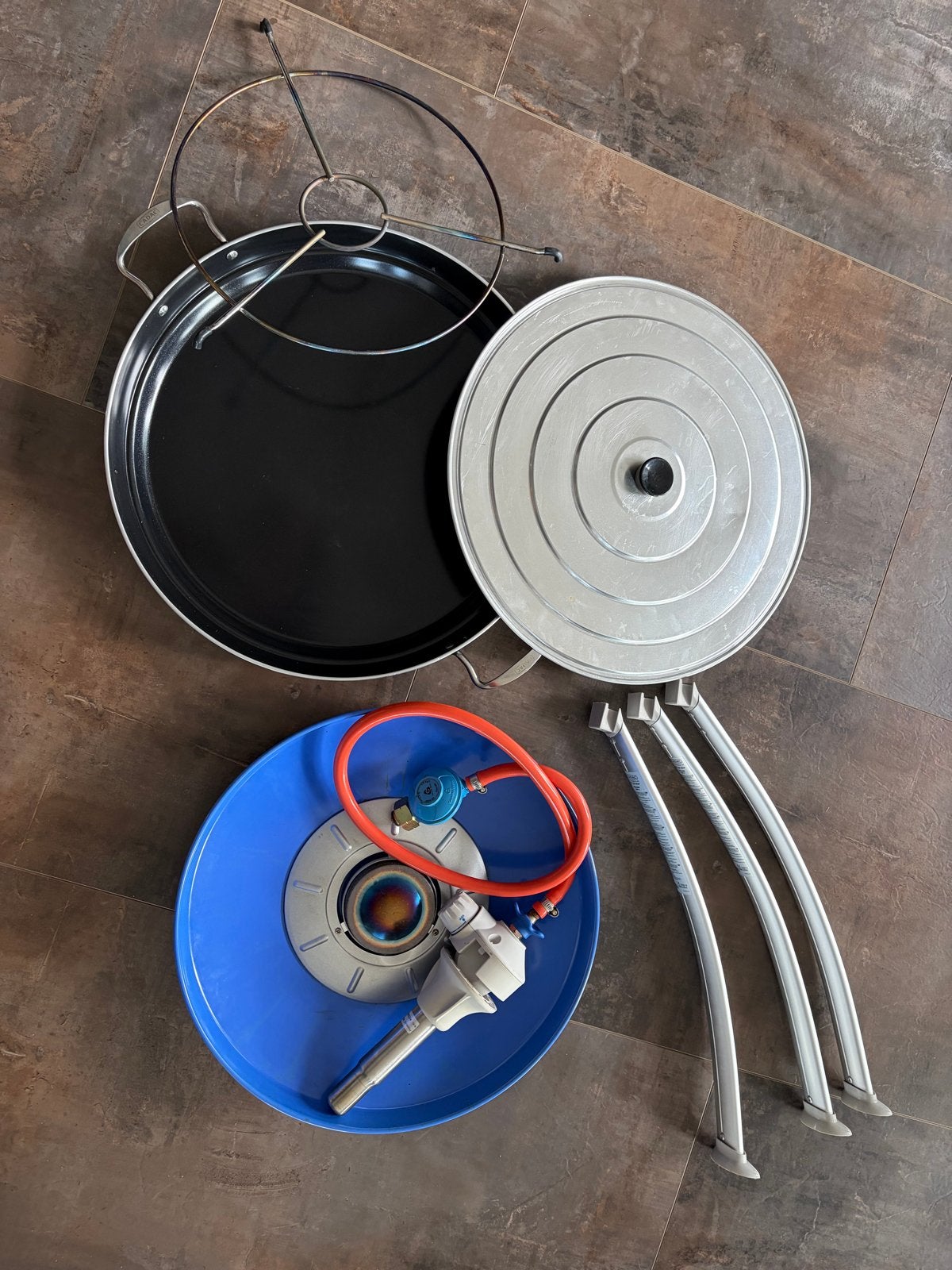 Cadac Paella Pan 47 met deksel en gasbrander, Ophalen, Zo goed als nieuw