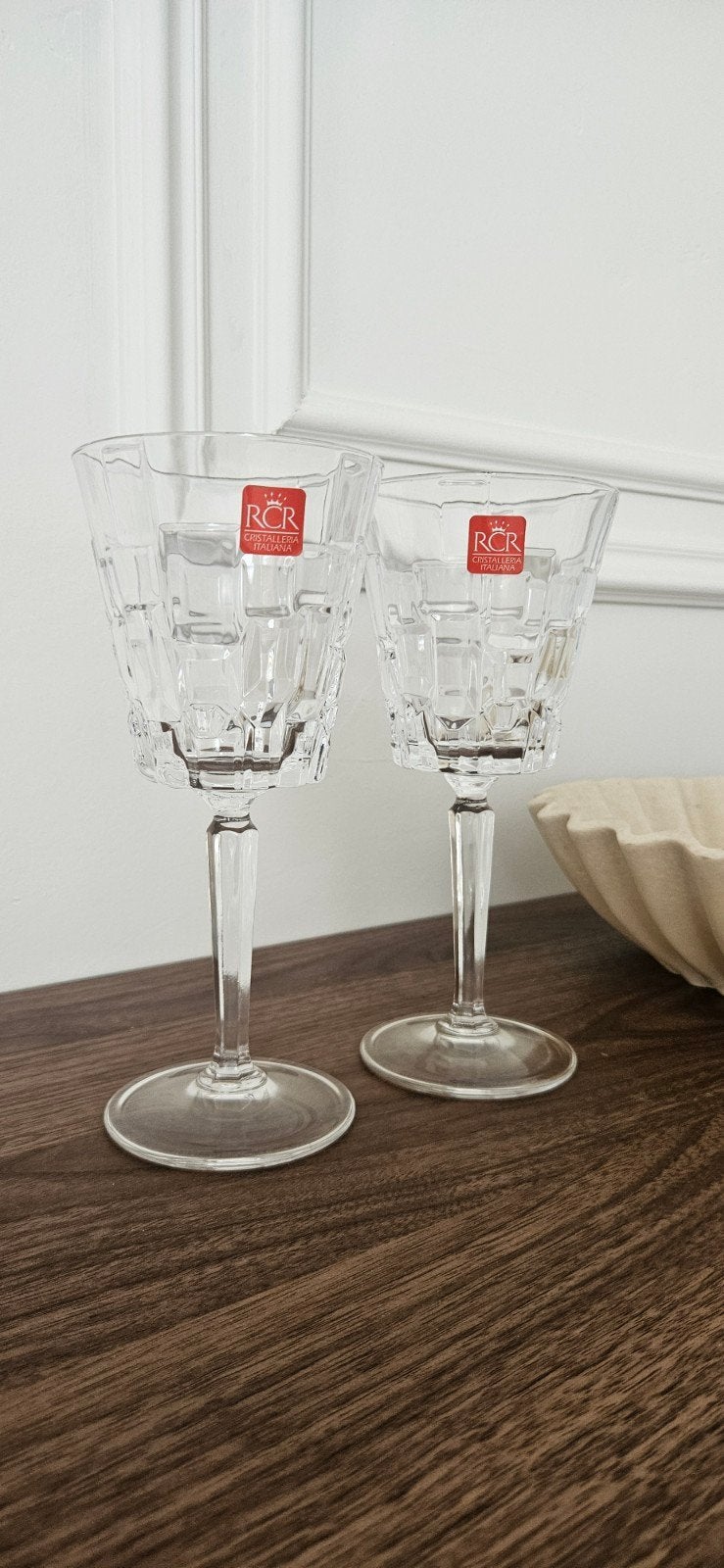 2 RCR Cristalleria Italiana glazen NIEUW, Ophalen of Verzenden