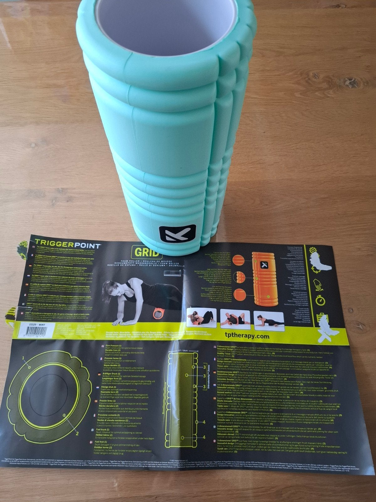 Nieuw! TriggerPoint The Grid 1.0 Foam Roller 33cm - Mint, Ophalen of Verzenden, Nieuw, Yoga-accessoire
