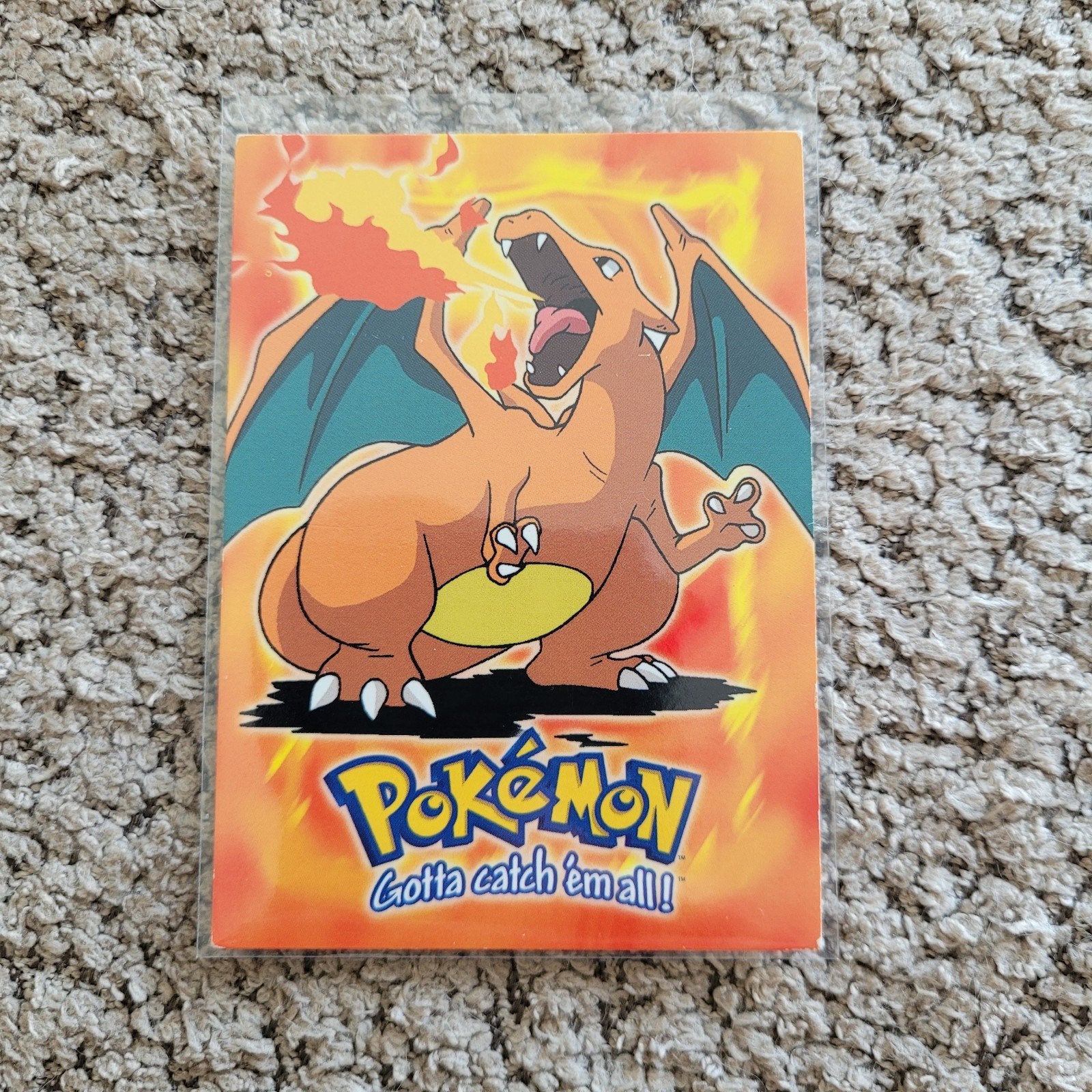 Topps Stage 3 Pokémon Charizard Kaart, Hobby en Vrije tijd, Verzamelkaartspellen | Pokémon, Ophalen, Zo goed als nieuw, Losse kaart