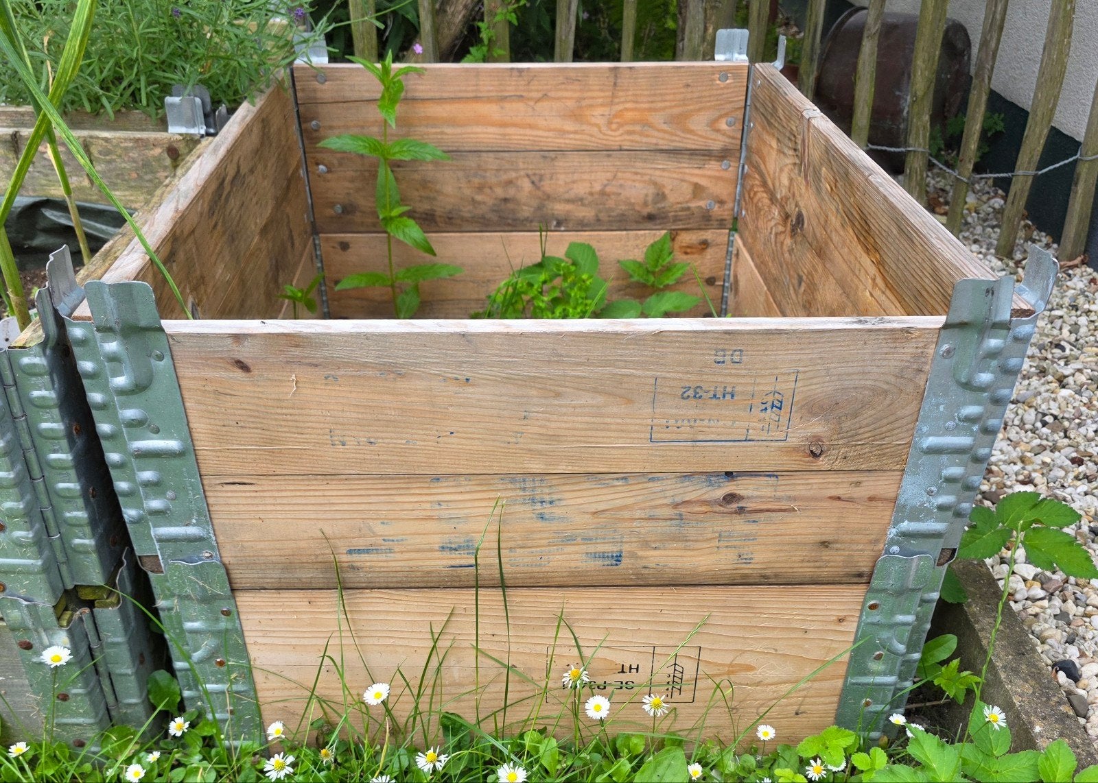 Moestuin/ plantenbak/palletrand 3 stuks, Ophalen, Rechthoekig, Hout, Minder dan 30 cm