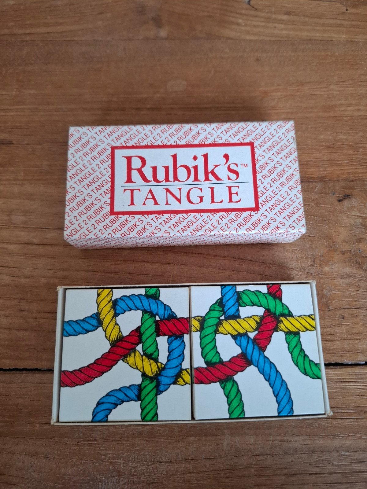 Rubik's Tangle Puzzel - Vintage Logica Spel, Ophalen of Verzenden, Zo goed als nieuw
