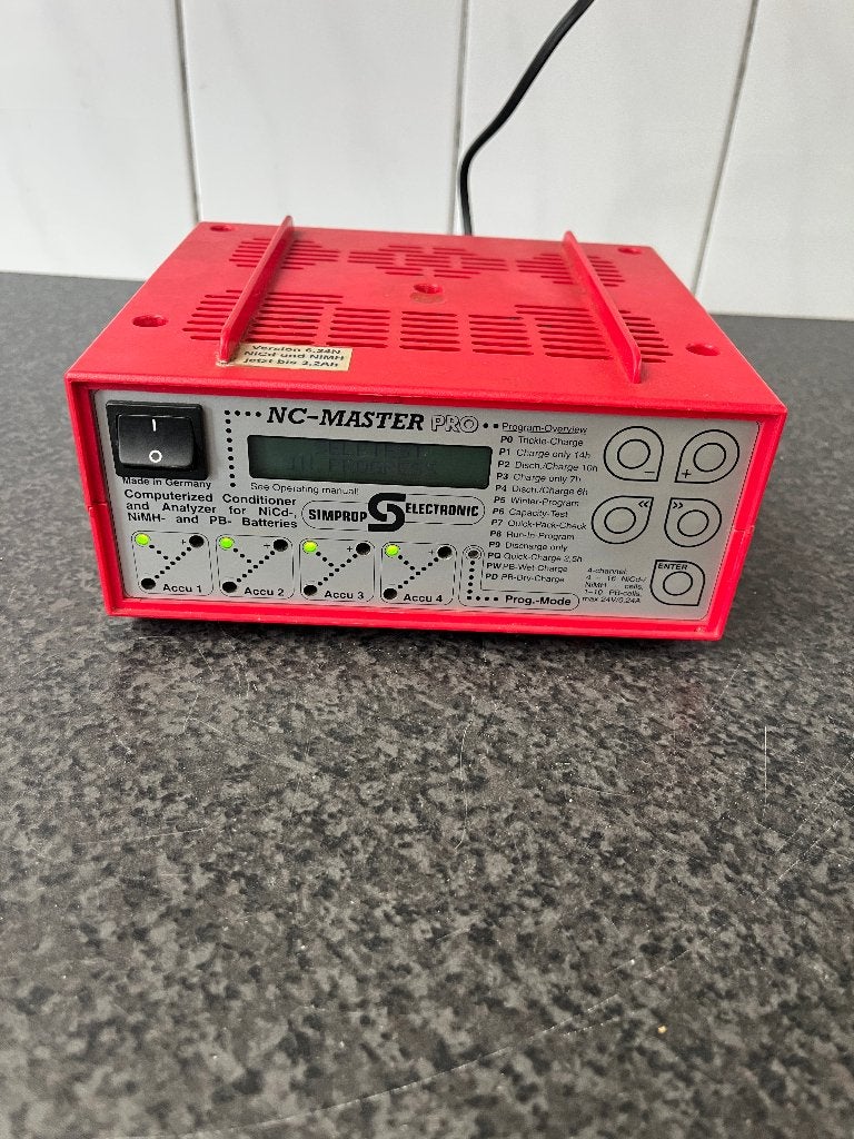 Simprop Electronic NC-Master Pro acculader onderhoudsstation, Ophalen of Verzenden, Gebruikt