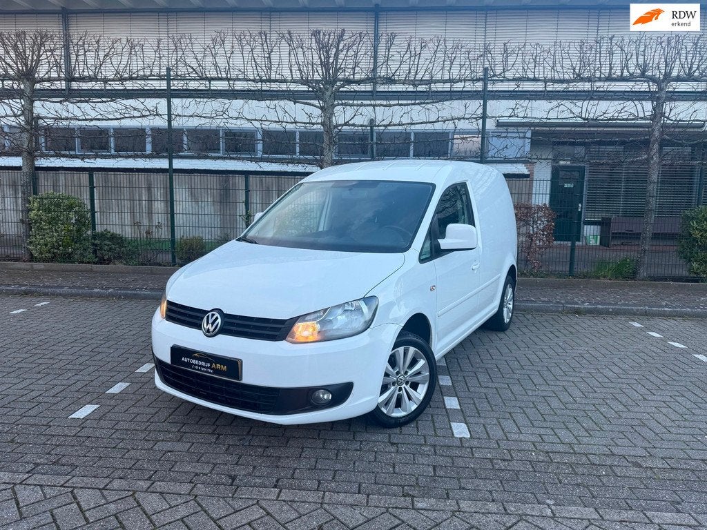 Volkswagen Caddy 1.6 TDI AUTOMAAT EURO 5 AIRCO MARGE NAP APK, Auto's, Bestelauto's, Gebruikt, 4 cilinders, Volkswagen, Wit