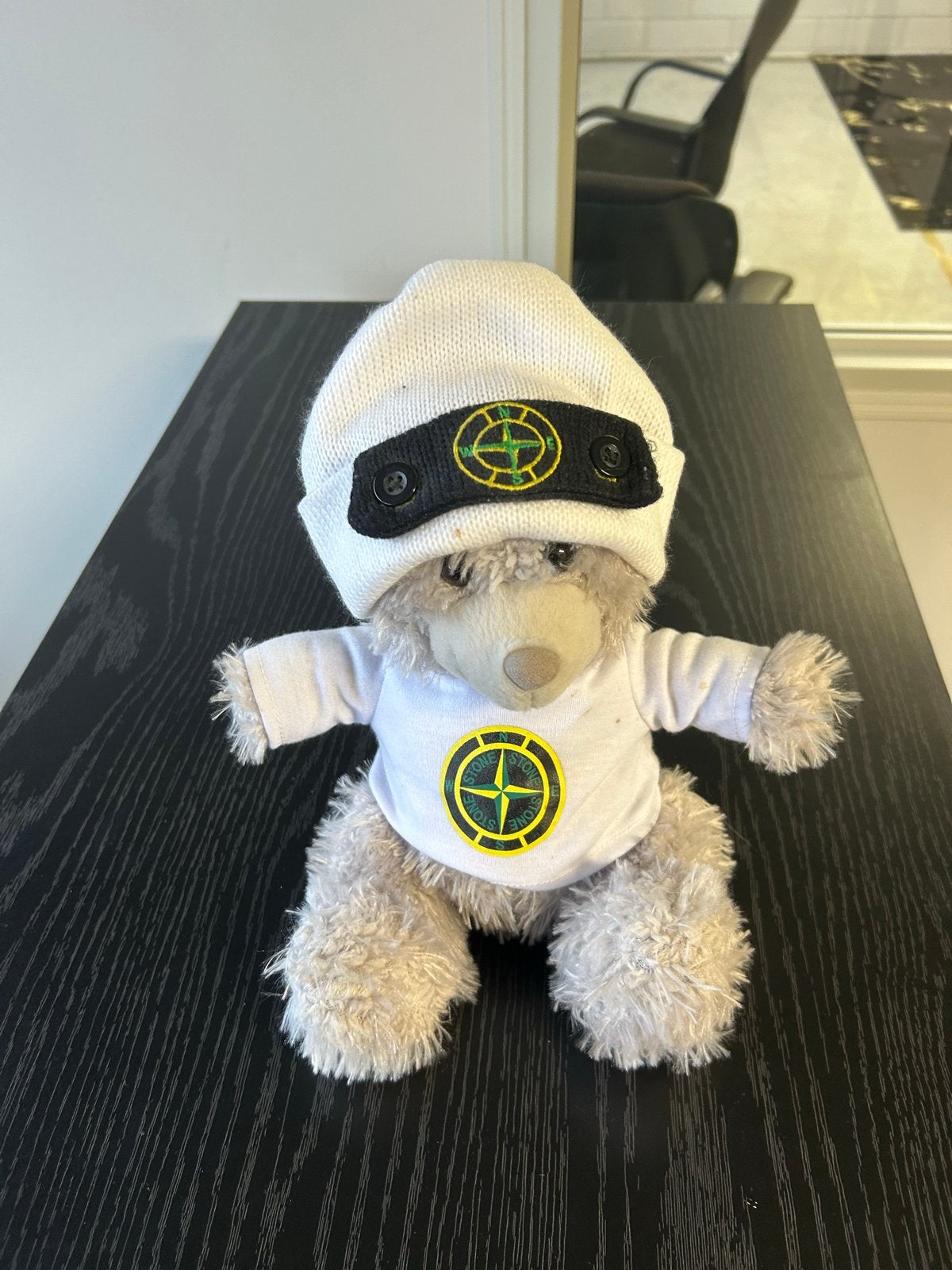 Stone Island Beanie Beer Knuffel, Overige merken, Overige karakters, Beer, Ophalen of Verzenden