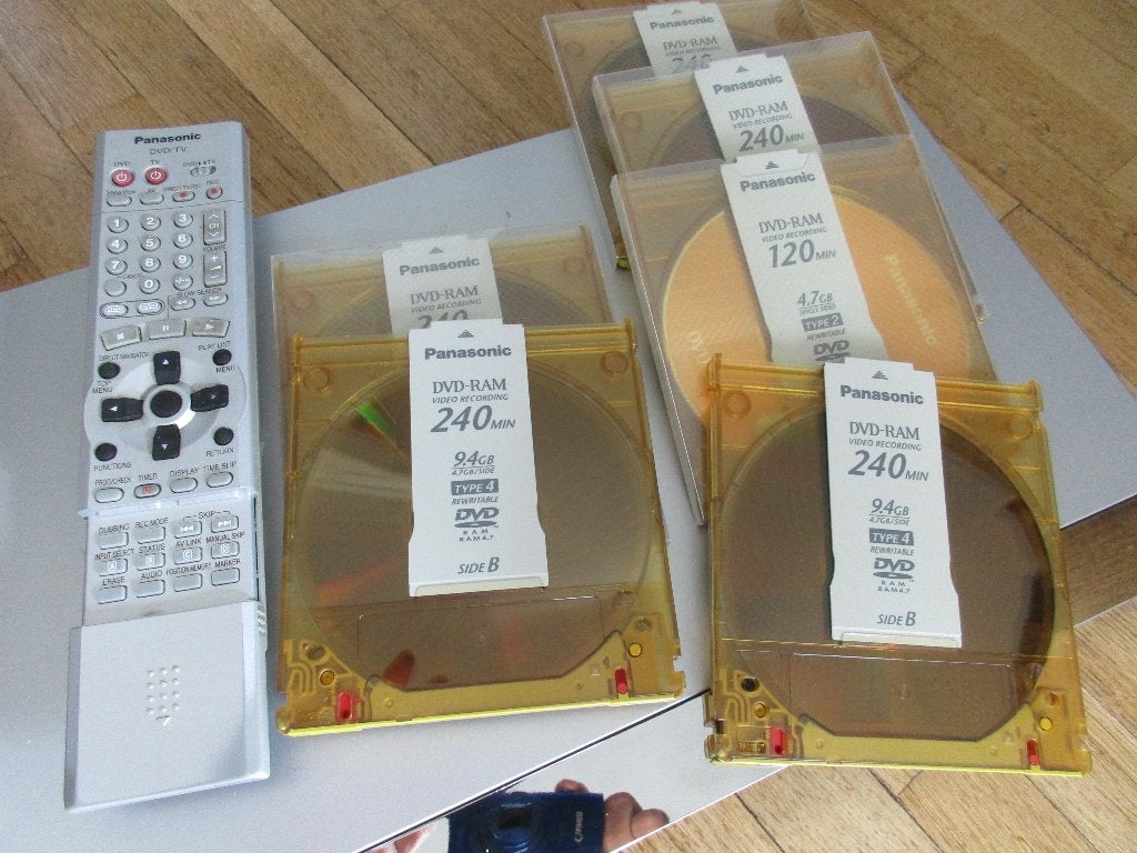 DMR-HS2 DVD ram type4 Panasonic met afstand bediening, Ophalen, Niet werkend, Dvd