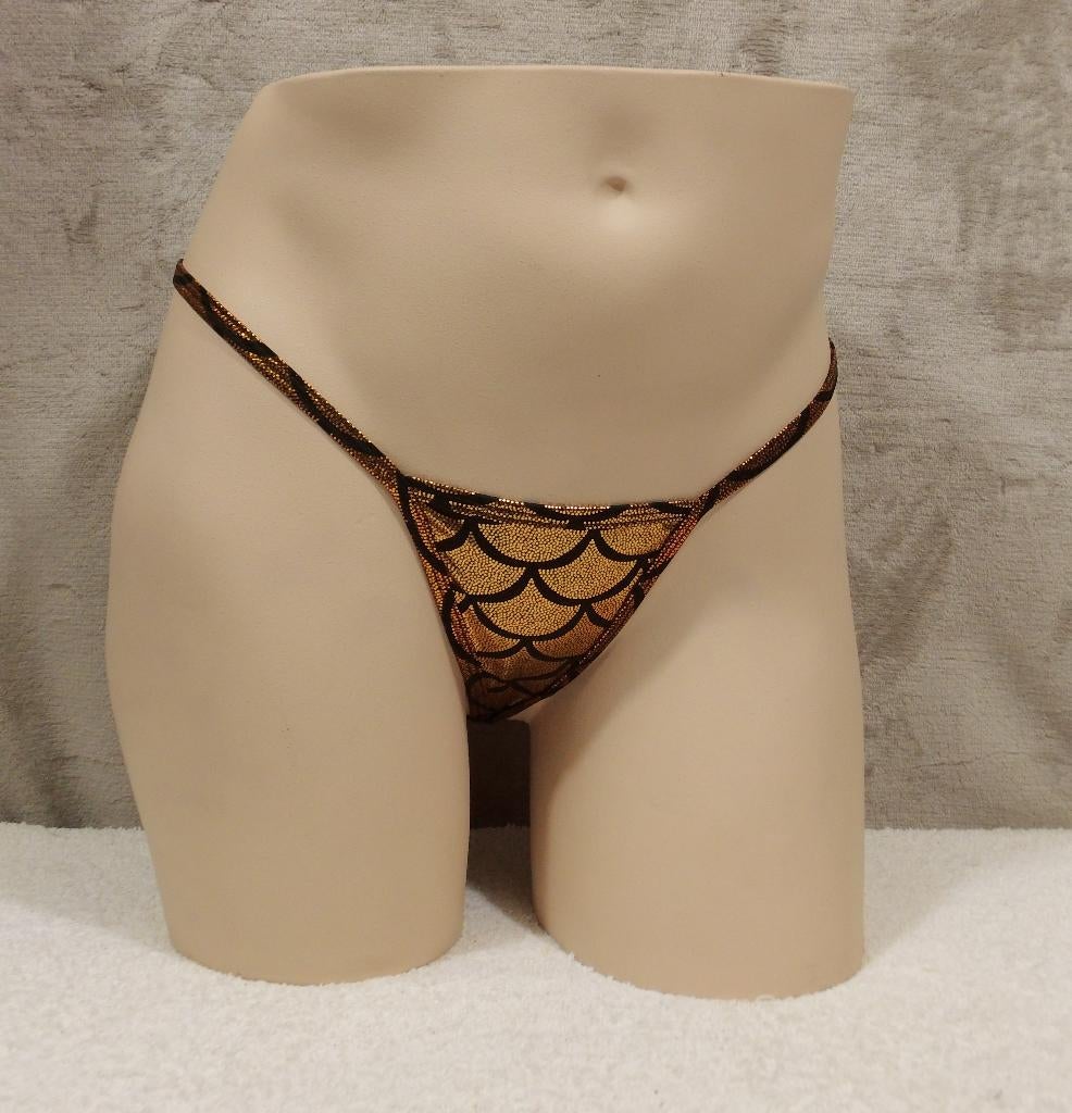 Mini string Goud (093), Kleding | Dames, Nicolle_Lingerie, Ophalen of Verzenden, Paars, String