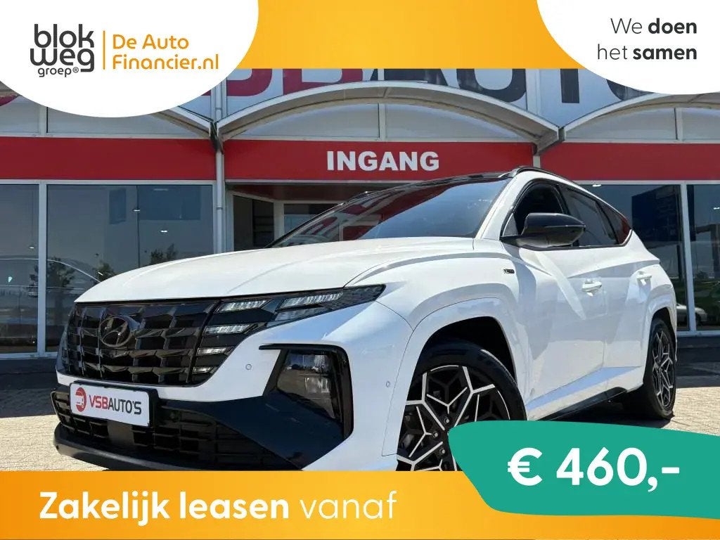 Hyundai Tucson 1.6 TGDI PLUG-IN HYBRIDE 265PK A € 27.950,0, Automaat, Gebruikt, Adaptive Cruise Control, Wit