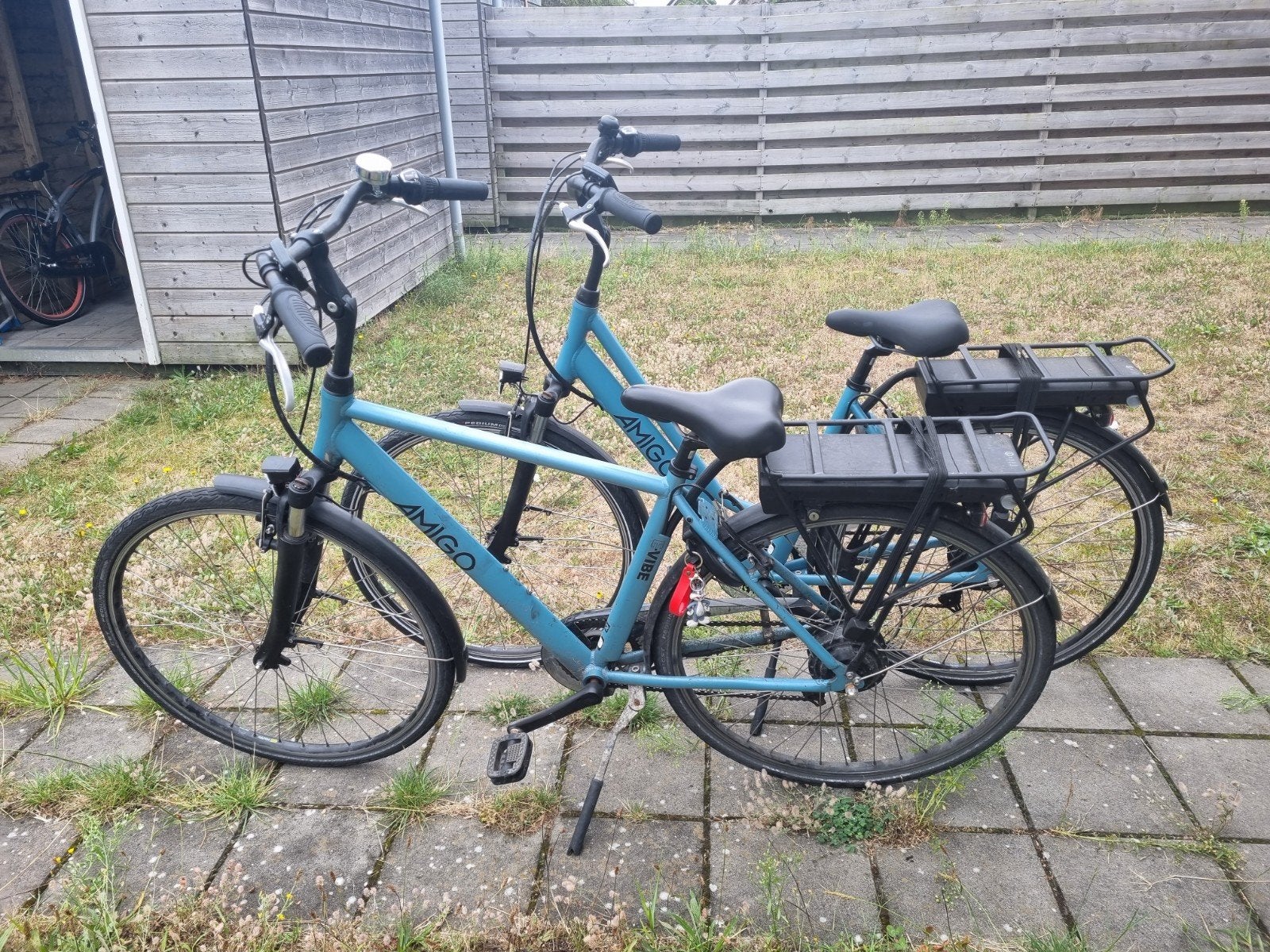 Twee AMIGO elektrische fietsen (heren & dames) defect, Ophalen of Verzenden, Gebruikt, Overige merken