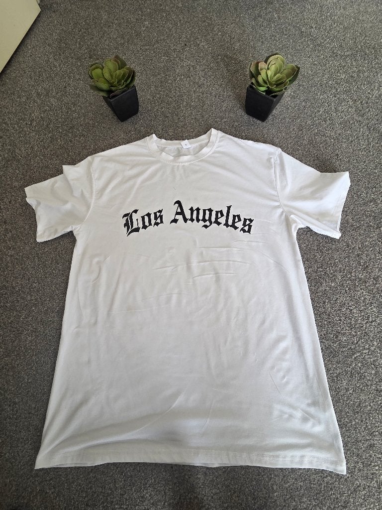 Los Angeles T-Shirt, Wit, Ophalen of Verzenden, Zo goed als nieuw, Shein