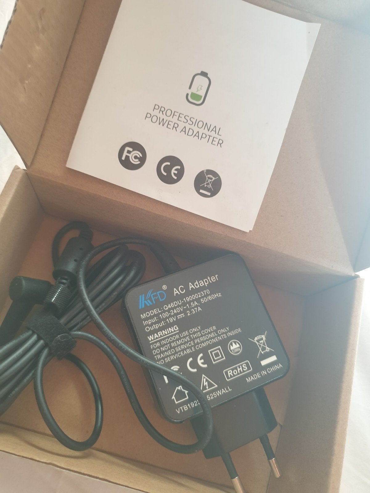 Sygnosis AC adapter 45W 19V 2.37A 5.5mm2.5mm, Ophalen of Verzenden, Nieuw