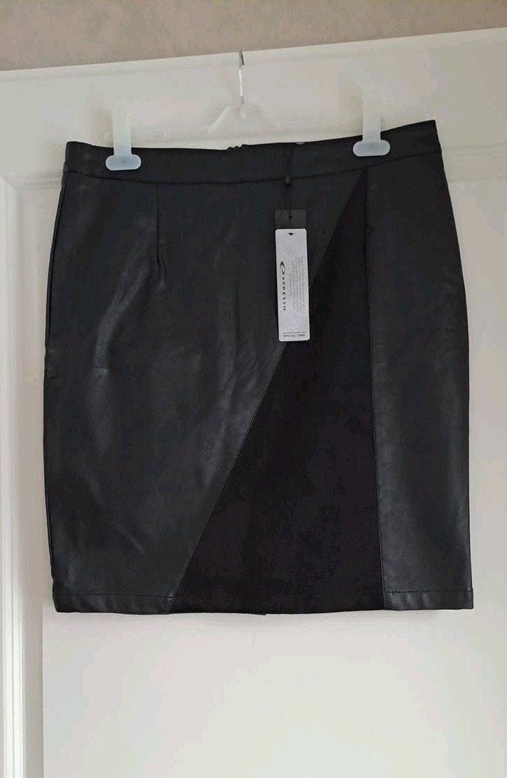 Nieuwe imitatie leren rok van Expresso - Maat 40, Maat 38/40 (M), Expresso, Zwart, Nieuw