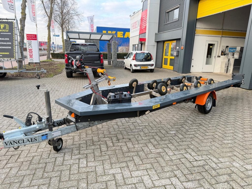 VANCLAES CUSTOM TRAILER 1500KG ELEKTR.LIER TOP!, Gebruikt