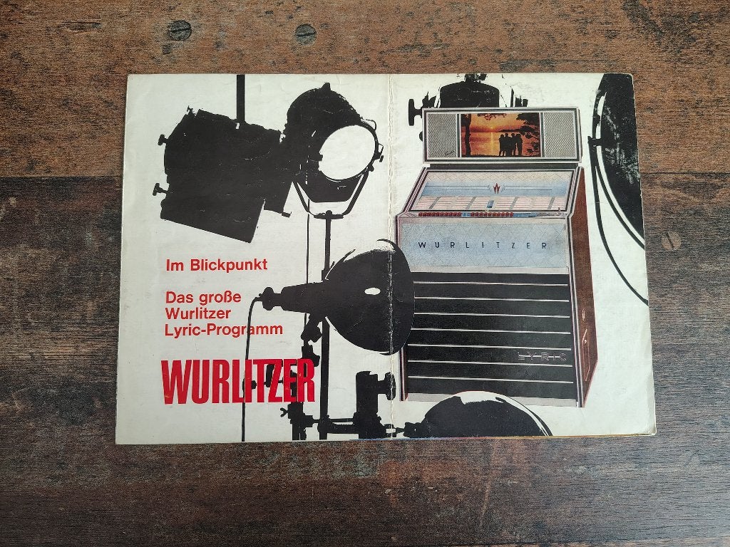 Folder: Wurlitzer Lyric (1966) jukebox, Verzamelen, Automaten | Jukeboxen, Verzenden, Gebruikt, 1950 tot 1960, Seeburg