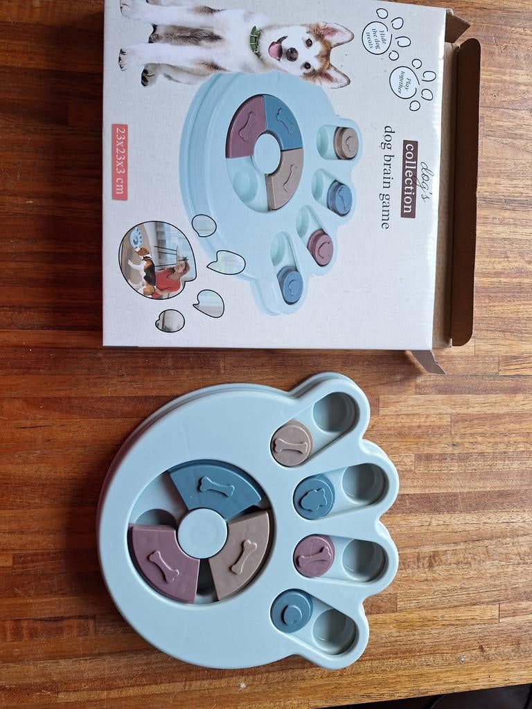 Hondenpuzzel schuifspel koekjes spel hond, Ophalen of Verzenden, Intelligentiespeelgoed