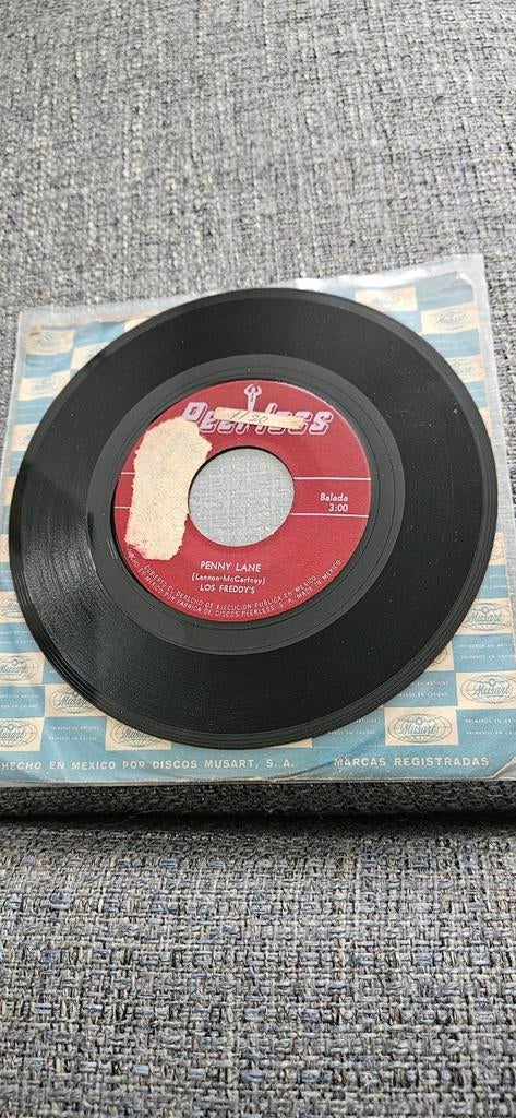 Beatles Cover uit Mexico-Los Freddy's-Penny lane Zeldzaam, Cd's en Dvd's, Vinyl Singles, Ophalen of Verzenden, Gebruikt, Pop