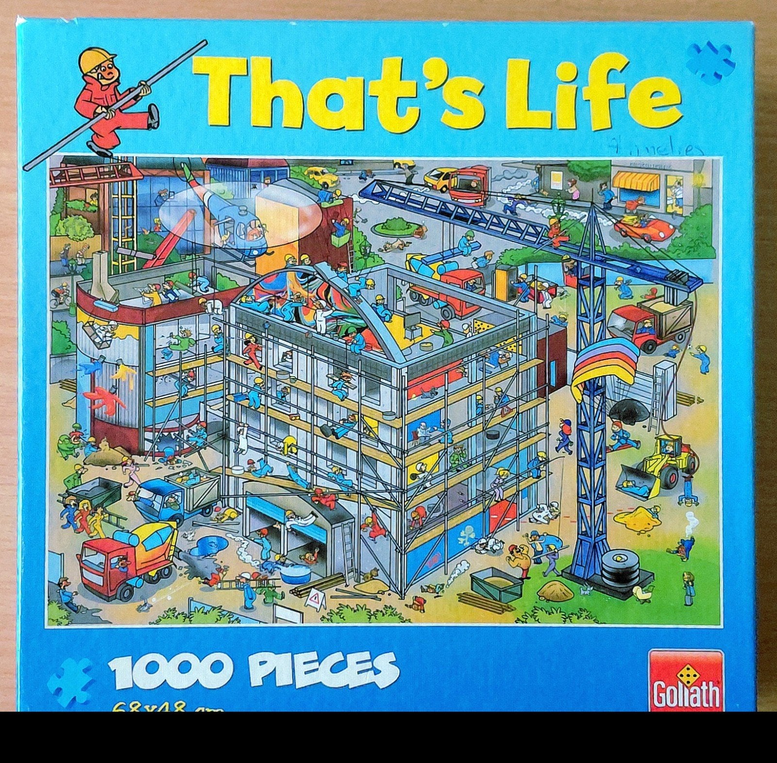 That's Life puzzel Bouwplaats 1000 compleet, Ophalen of Verzenden, 500 t/m 1500 stukjes, Zo goed als nieuw, Legpuzzel
