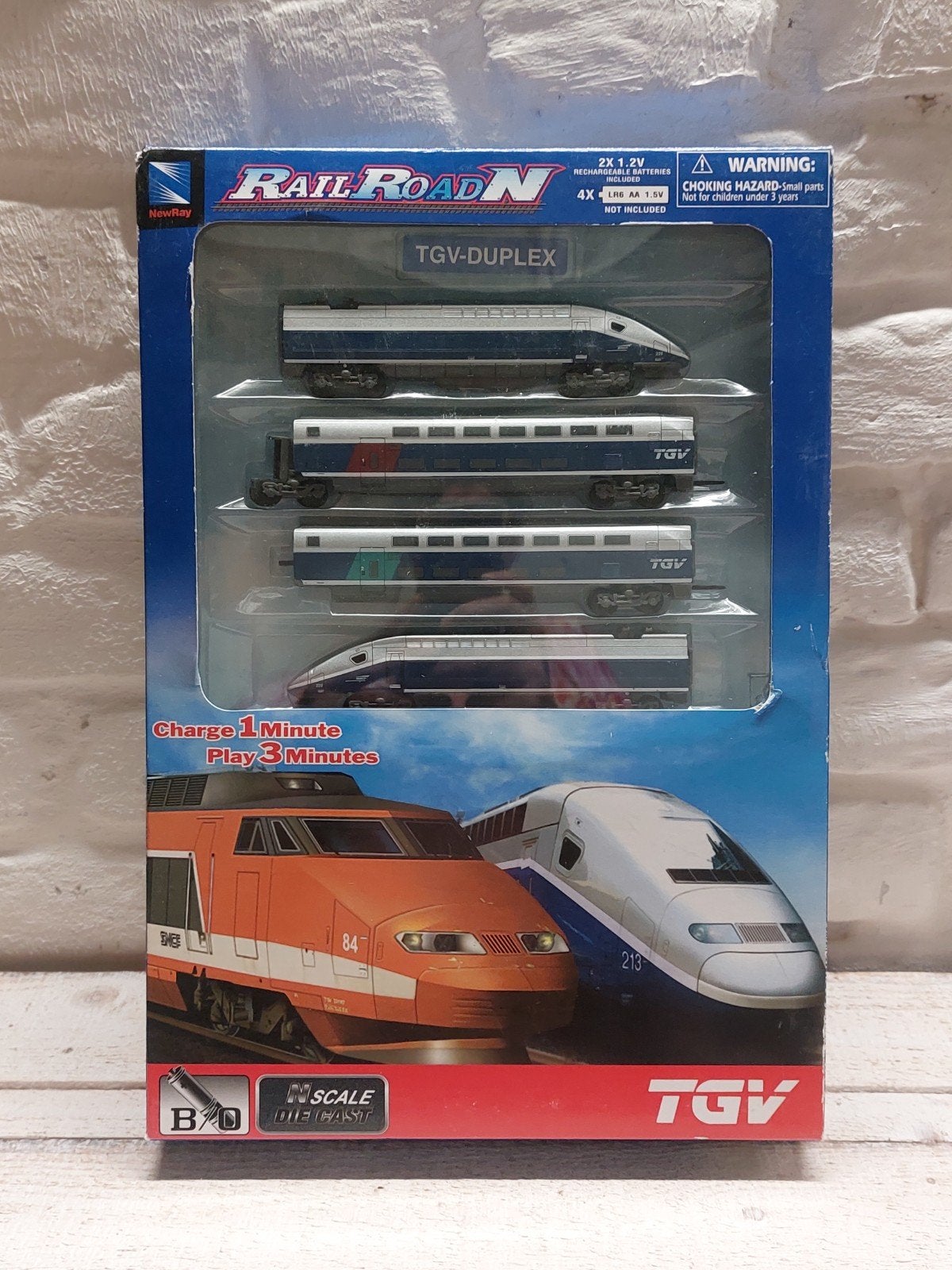 Rail Road N TGV-Duplex Treinset - Nieuw in doos, Overige merken, Treinset, Gelijkstroom, Verzenden