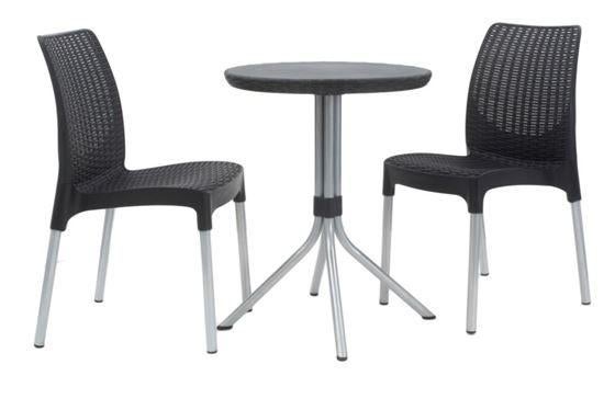 Keter Chelsea Balcony antraciet tafel + Stoelen, Tuin en Terras, Ophalen, Keter, Ericssonstraat 17, 5121 MK, Rijen, Nieuw