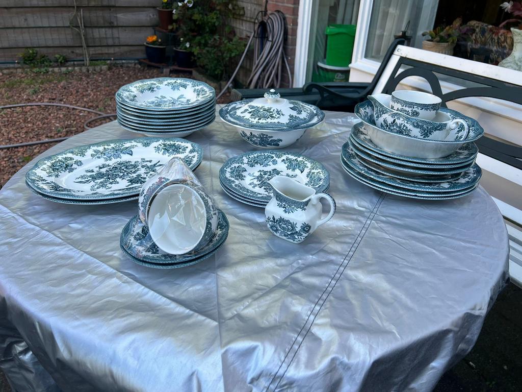 Vintage Enoch Wedgwood "Asiatic Pheasants" servies, Ophalen
