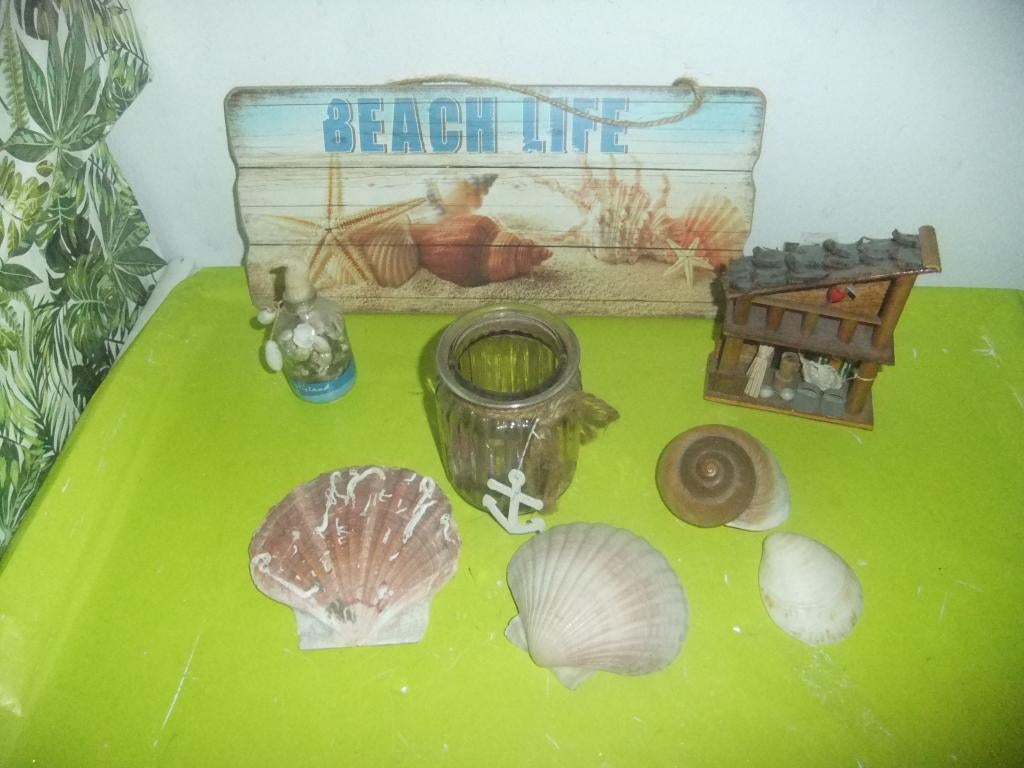 STRAND / ZEE DECORATIE SET €3,50 OPBRENGST VOEDSELBANK!, Ophalen, Gebruikt