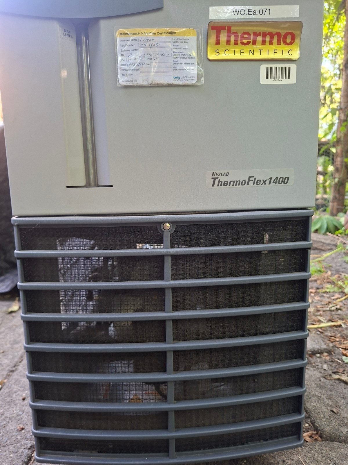 Broken Thermo Scientific Neslab ThermoFlex1400 waterKoeler, Witgoed en Apparatuur, Ophalen, Gebruikt, Minder dan 60 m³, Wandairco