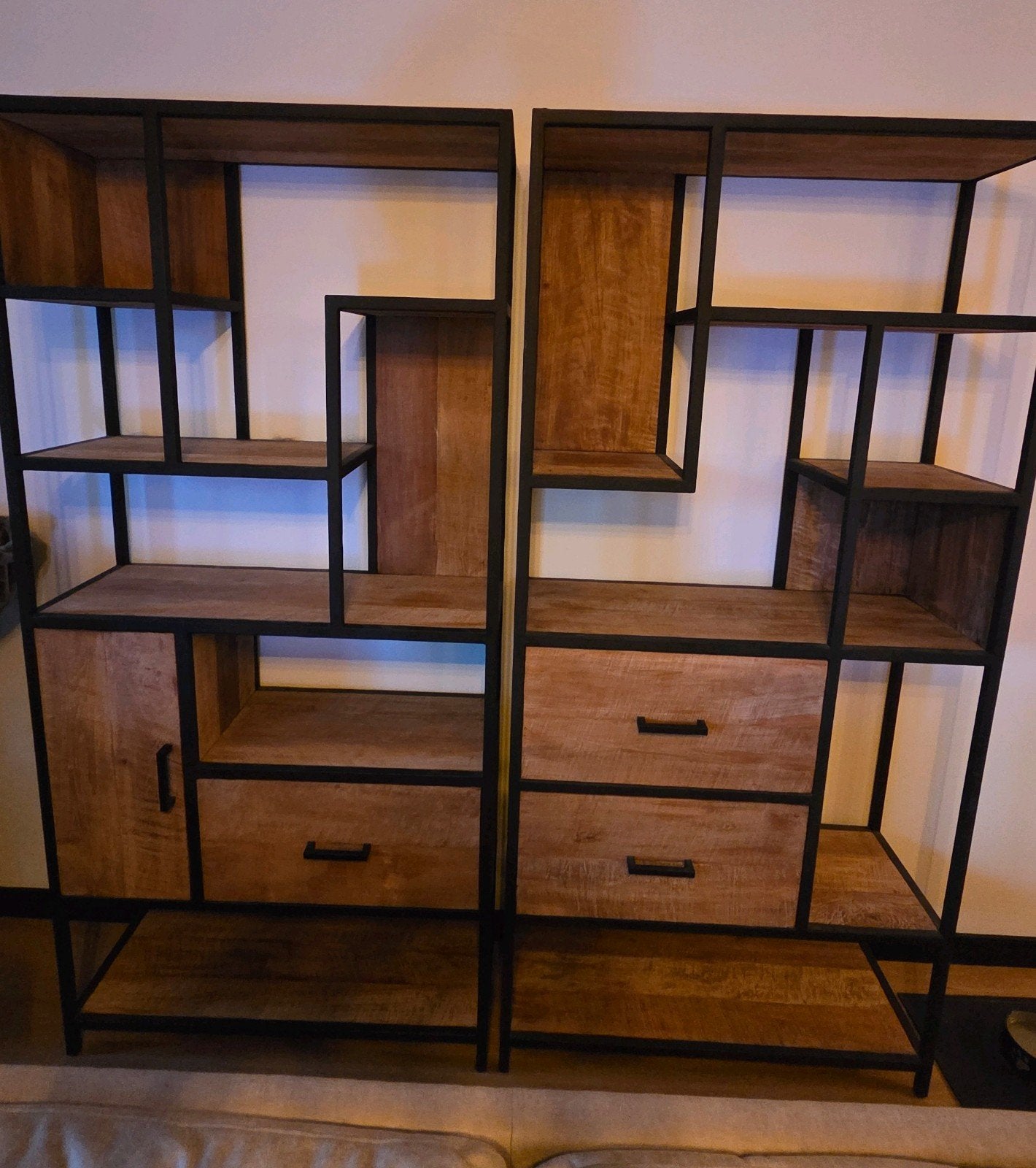 Kwaliteit Teak houten industriele kasten en tv meubel!