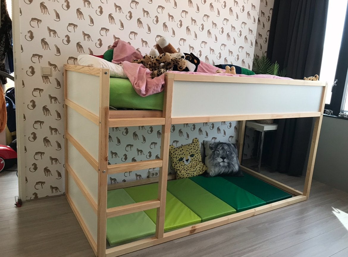 IKEA KURA omkeerbaar bed, wit/grenen, Kinderen en Baby's, Ophalen, 85 tot 100 cm, Gebruikt, Hoogslaper of Stapelbed
