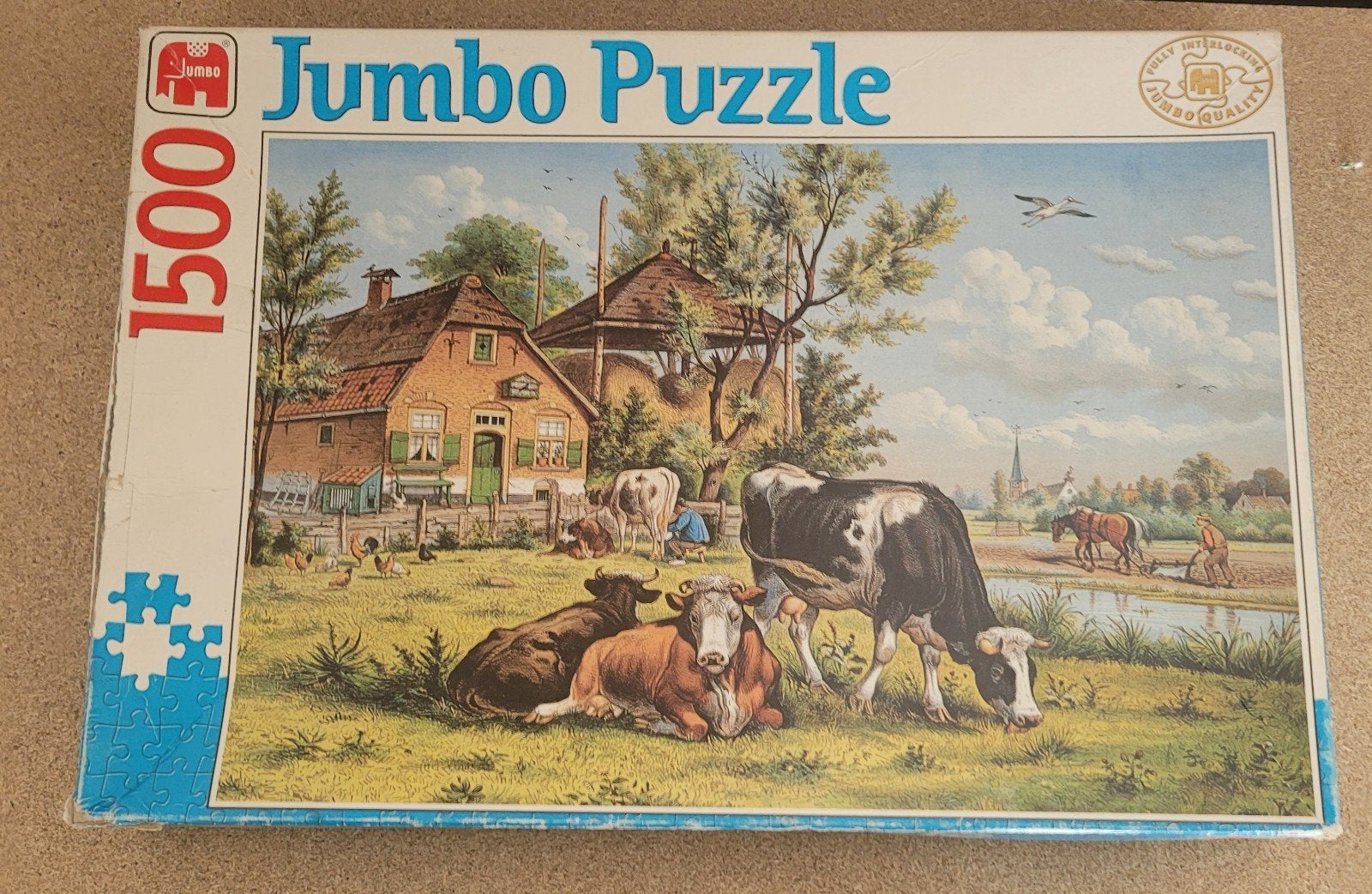 3 legpuzzels voor €5,-l, Ophalen of Verzenden, 500 t/m 1500 stukjes, Gebruikt, Legpuzzel