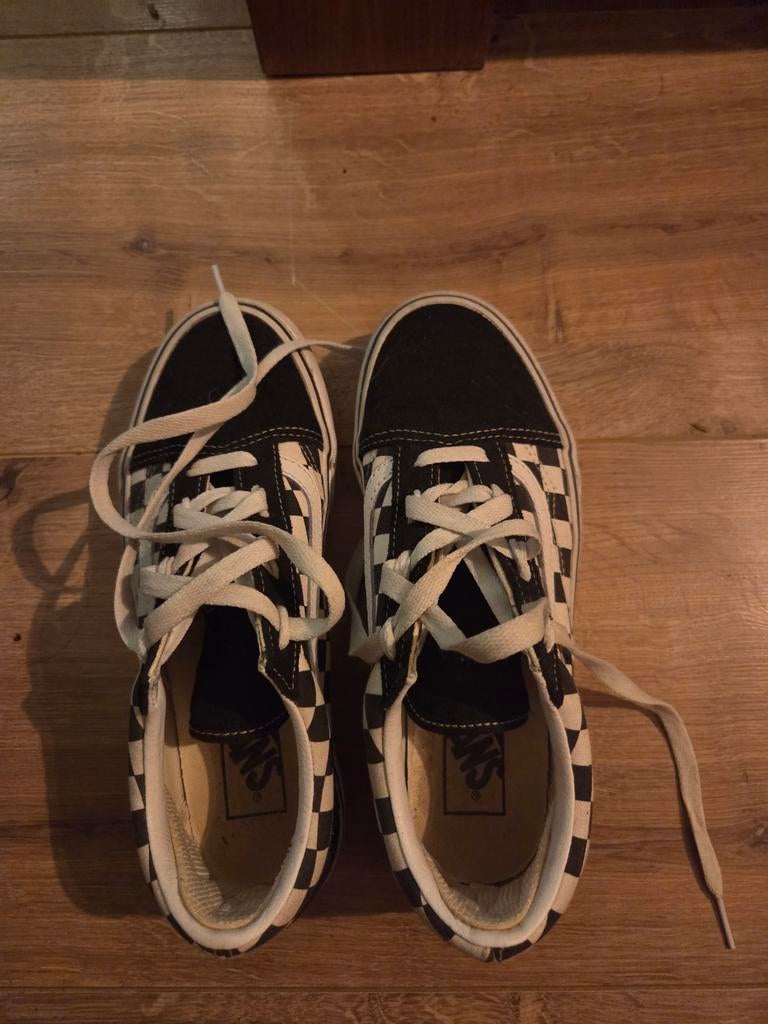 Vans checkerboard maat 38, Zwart, Ophalen of Verzenden, Vans, Sneakers of Gympen