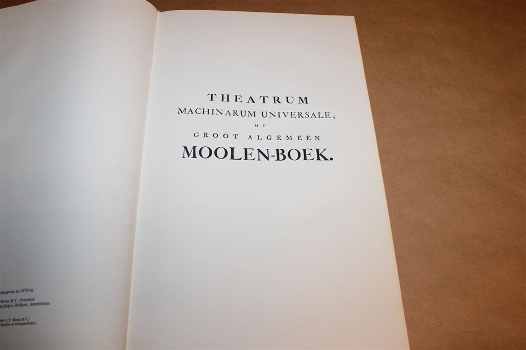 Theatrum Machinarum — Groot Moolenboek Molenbouw 1979, Ophalen of Verzenden